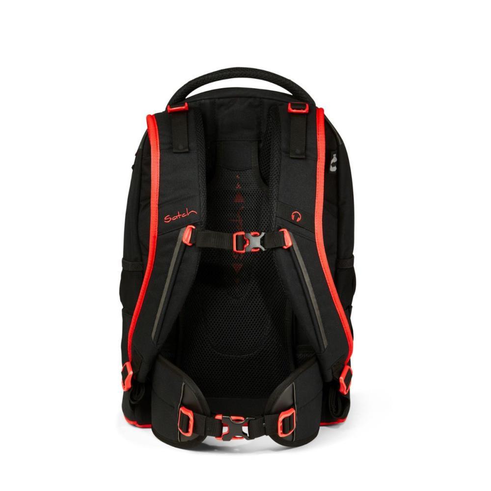 Satch Pack Fire Phantom Graffiti Edition Red Black Schulrucksack Set 5tlg.