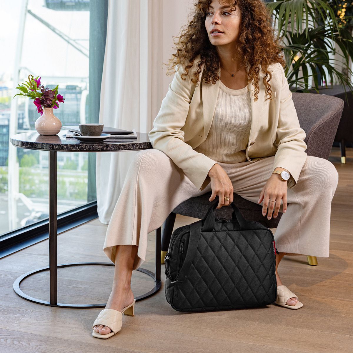 Reisenthel Notebook Bag Rhombus Black Businesstasche