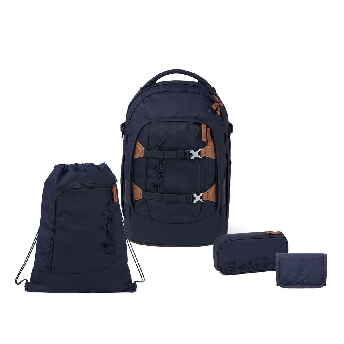 Satch Pack Nordic Blue Skandi Edition Schulrucksack Set 4tlg.