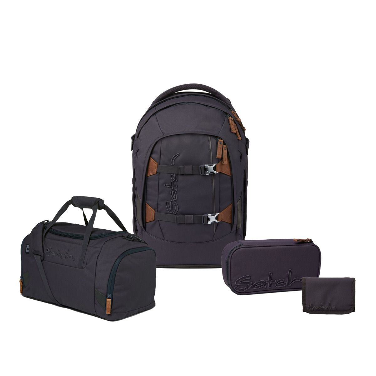 Satch Pack Nordic Grey Skandi Edition Schulrucksack Set 4tlg.