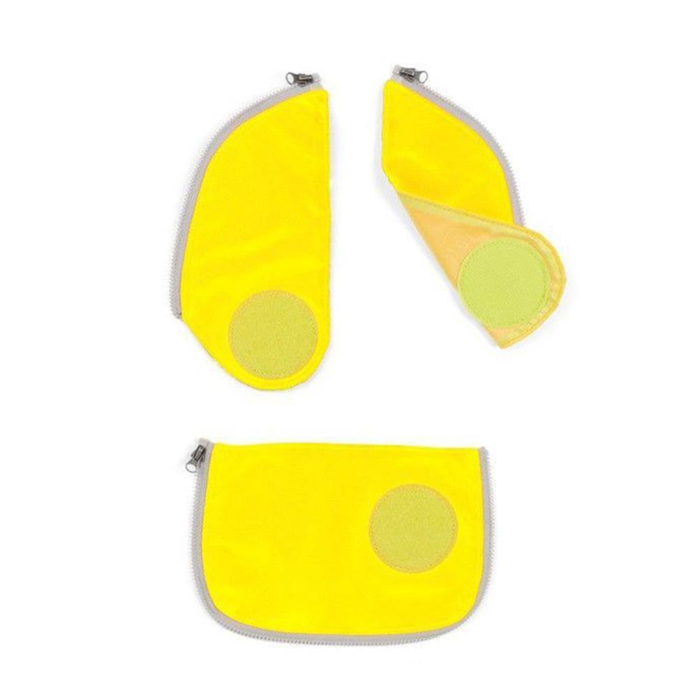 Ergobag Cubo Sicherheitsset Gelb Fluoreszierende Zip-Flächen 3tlg.