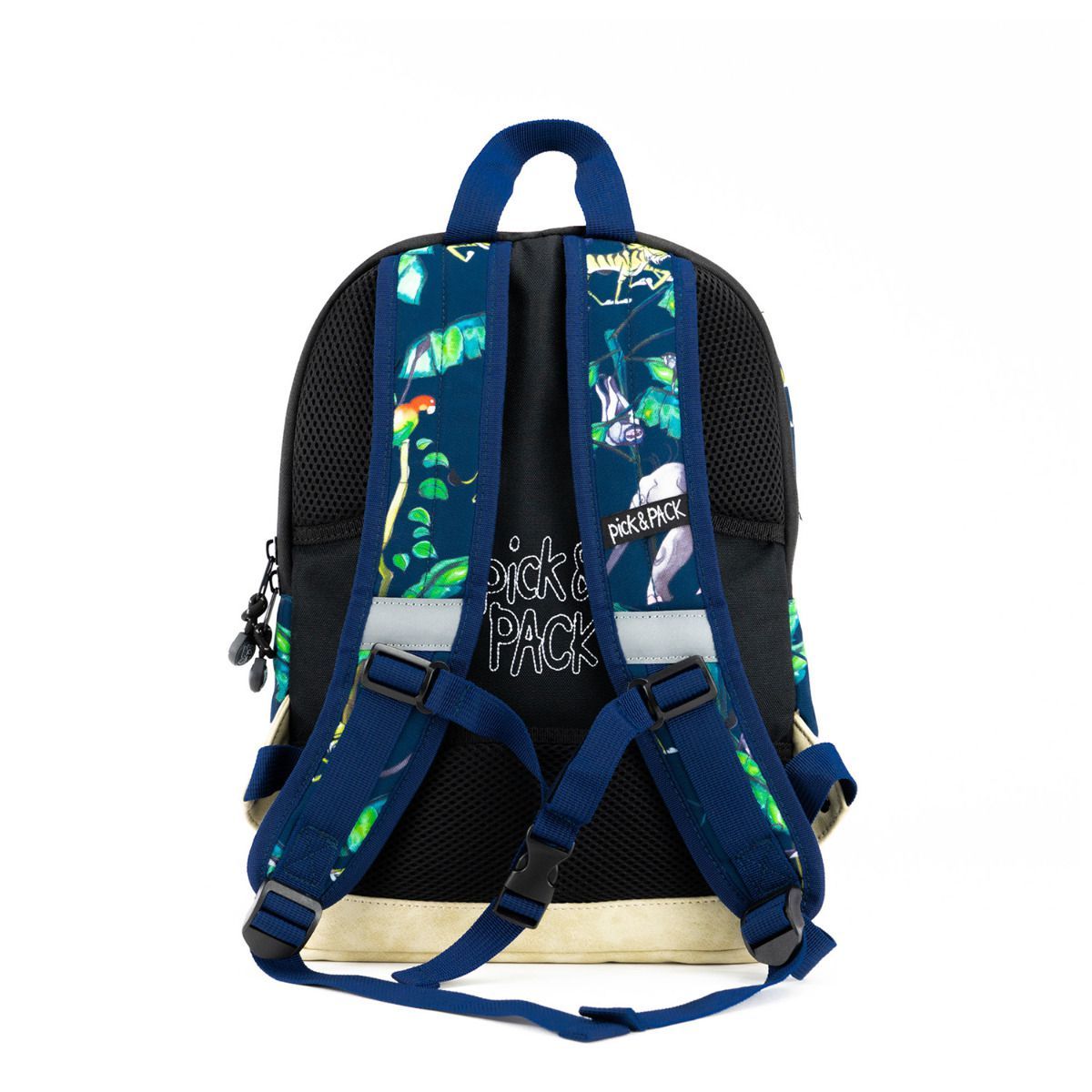 Pick & Pack Happy Jungle Navy Kinderrucksack M