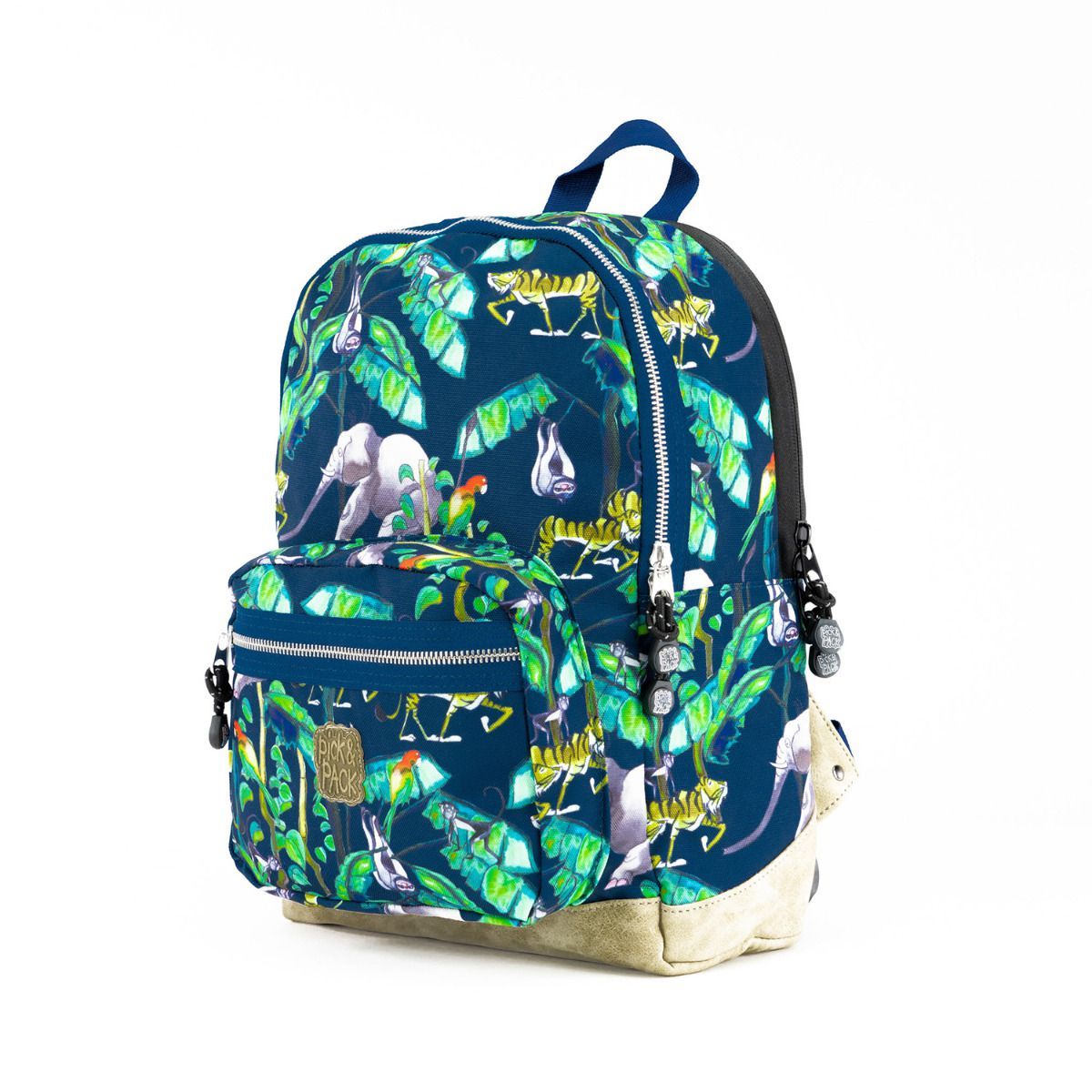 Pick & Pack Happy Jungle Navy Kinderrucksack M