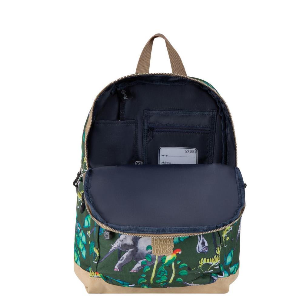 Pick & Pack Happy Jungle Bamboo Green Kinderrucksack M