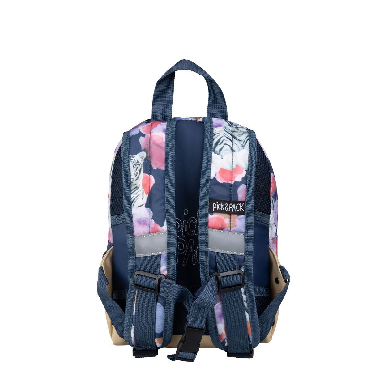 Pick & Pack Tiger of Love Denim Blue Kinderrucksack S