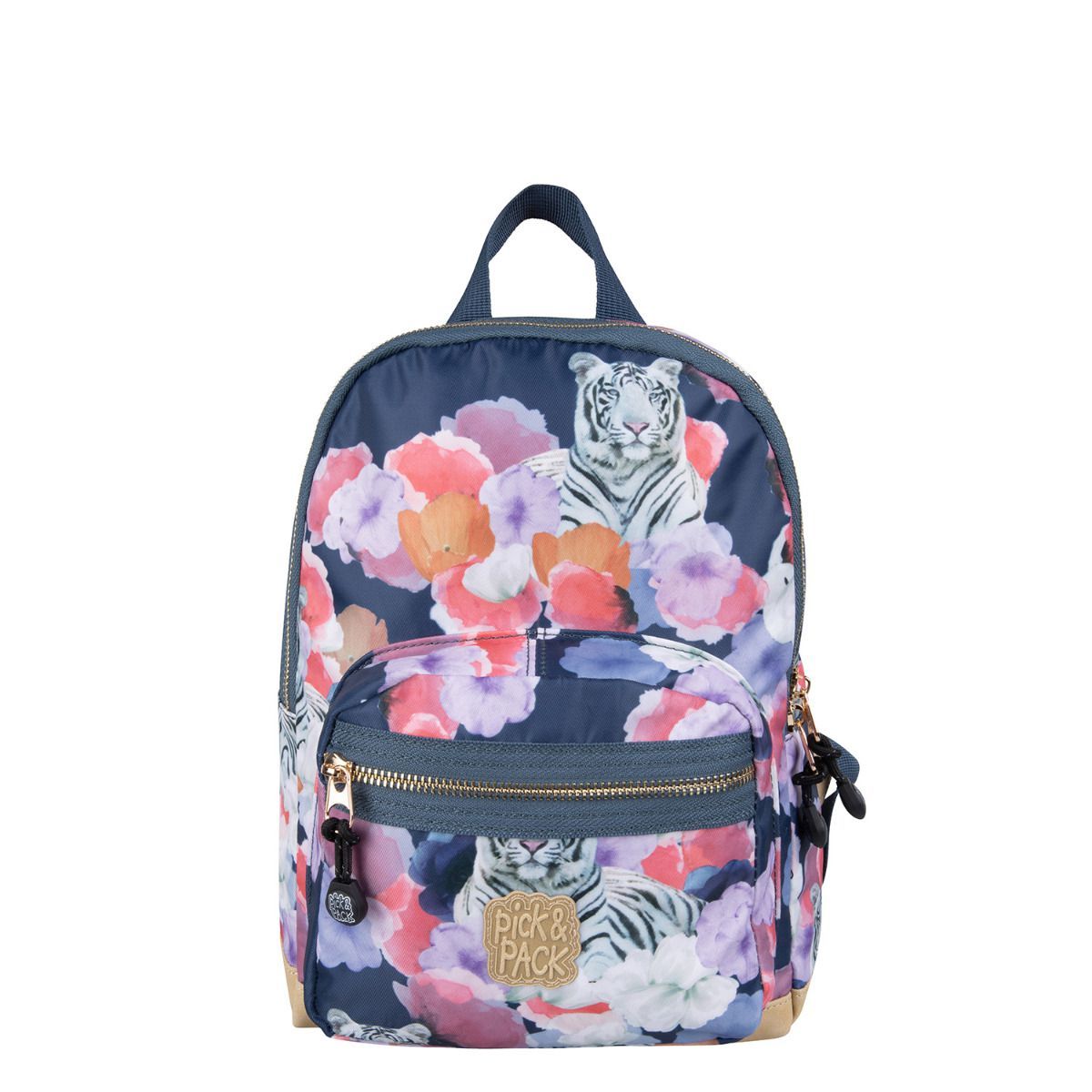 Pick & Pack Tiger of Love Denim Blue Kinderrucksack S