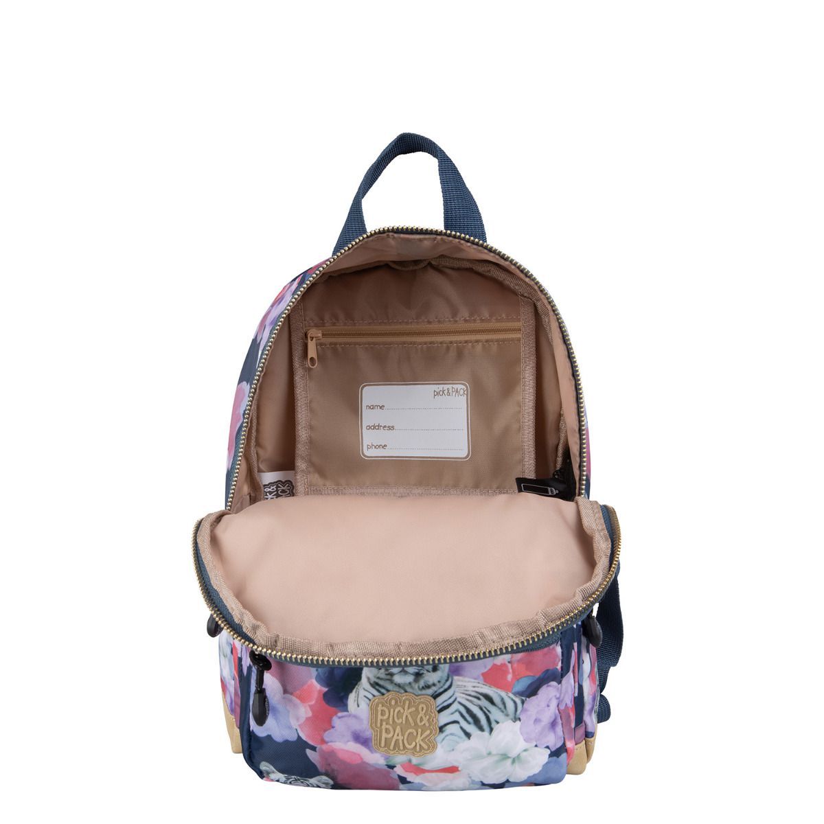 Pick & Pack Tiger of Love Denim Blue Kinderrucksack S