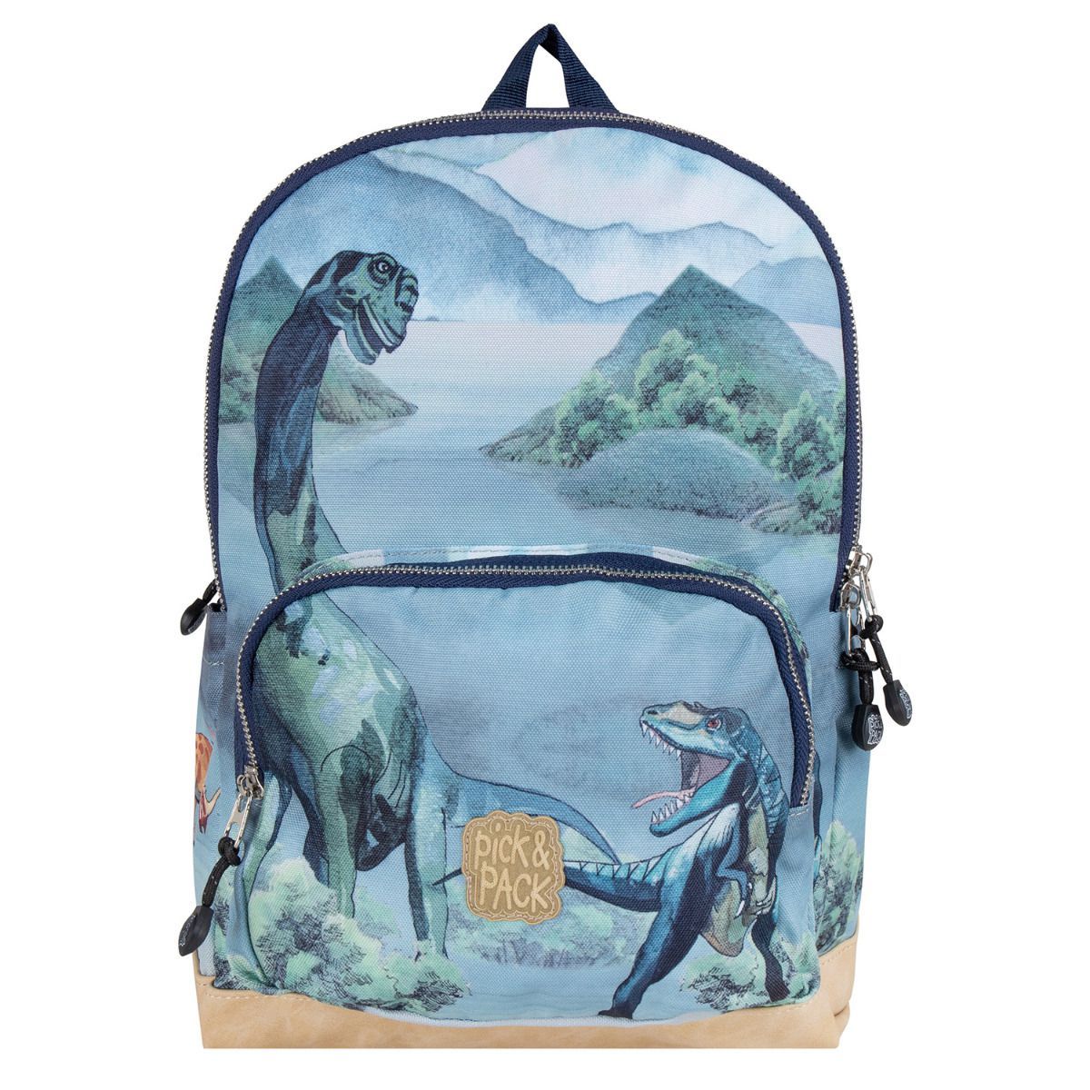 Pick & Pack All About Dinos Dusty Green Kinderrucksack M