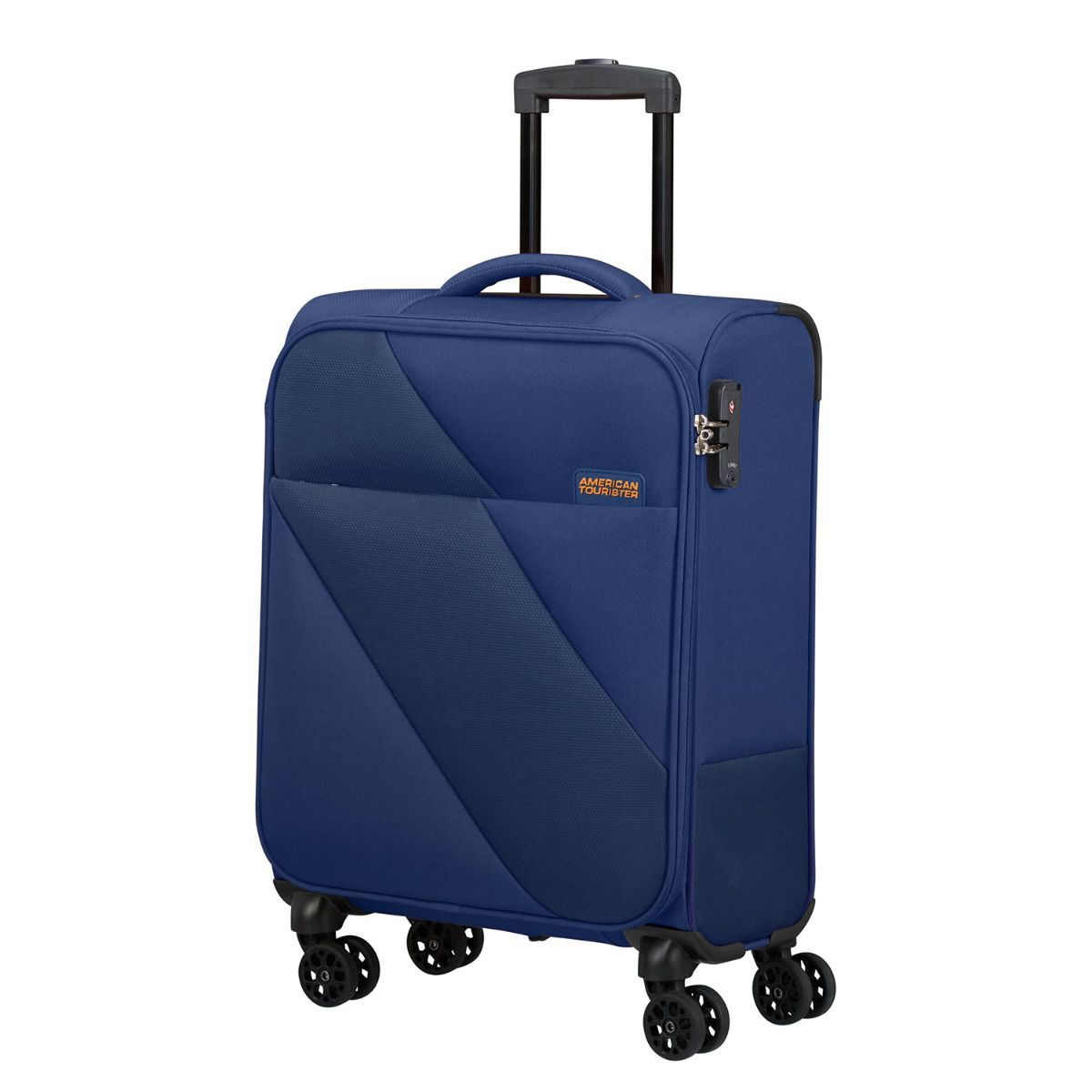 American Tourister Sun Break Navy 4 Doppelrollen Trolley S 55 cm