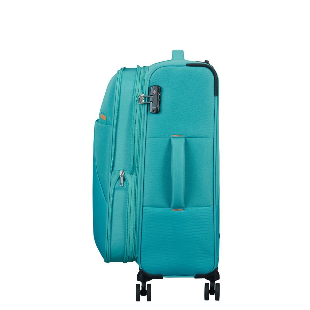 American Tourister Sun Break Navy 4 Doppelrollen Trolley S 55 cm