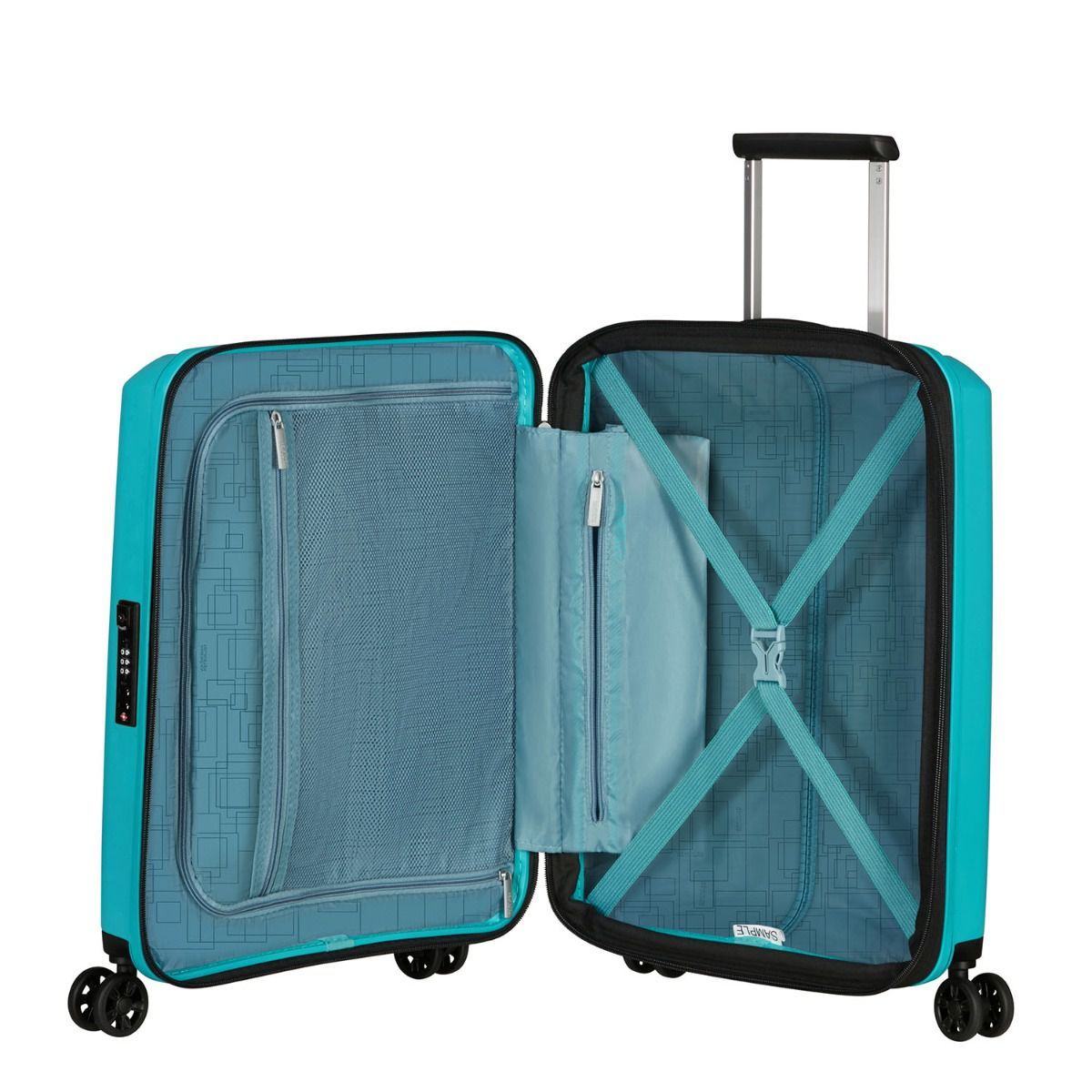 American Tourister Aerostep Turquoise Tonic Trolley S 55 cm