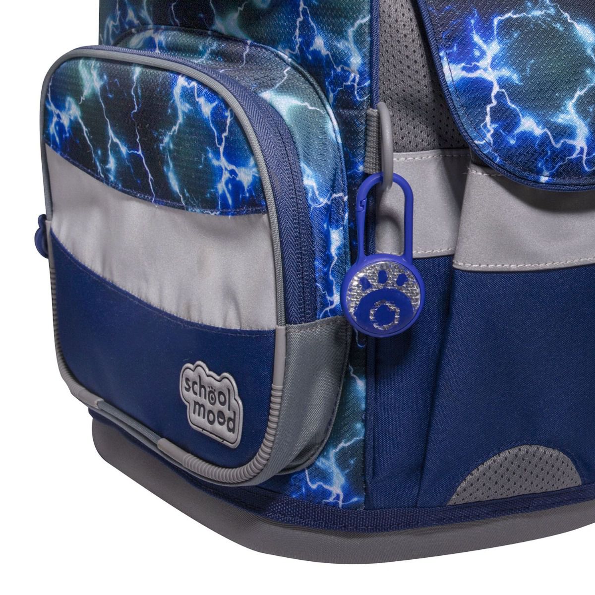 School Mood LED Reflektor Anhänger Blau