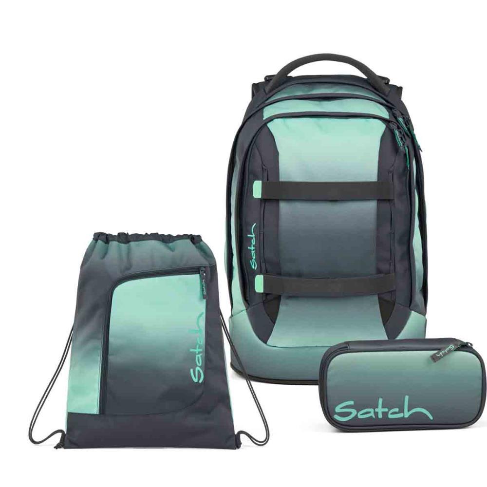 Satch Pack Gradient Mint Schulrucksack Set 3tlg.