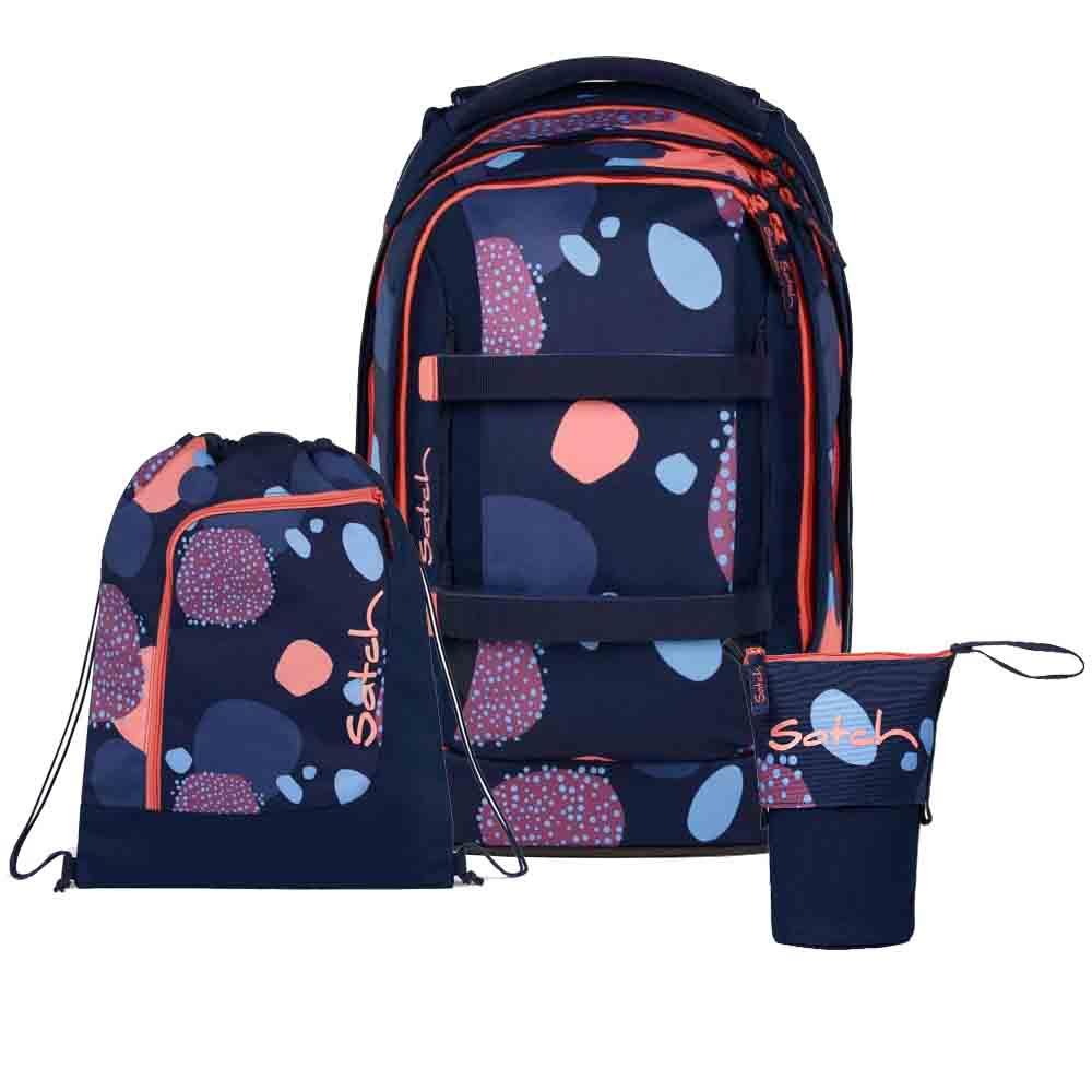Satch Pack Coral Reef Pencil Slider Light Edition Schulrucksack Set 3tlg.