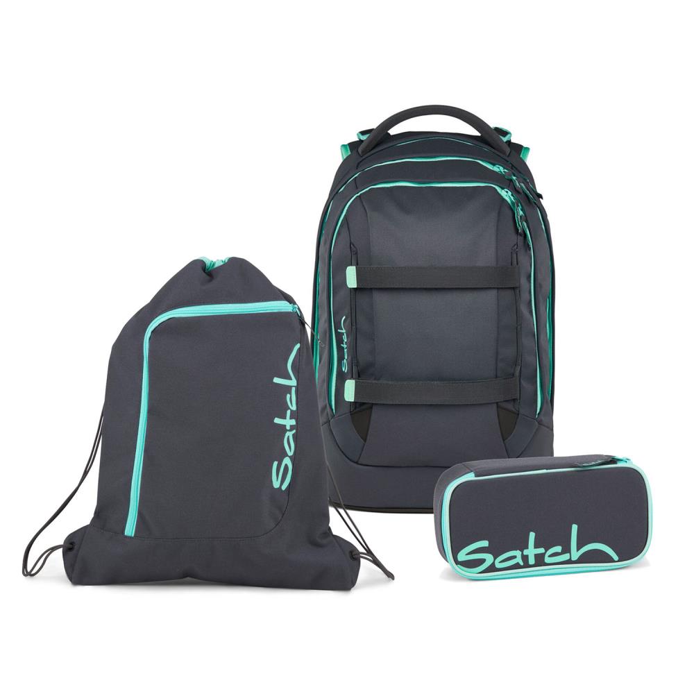 Satch Pack Mint Phantom Schulrucksack Set 3tlg.