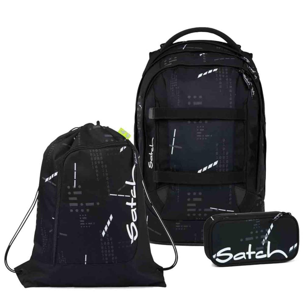 Satch Pack Ninja Matrix Schulrucksack Set 3tlg.