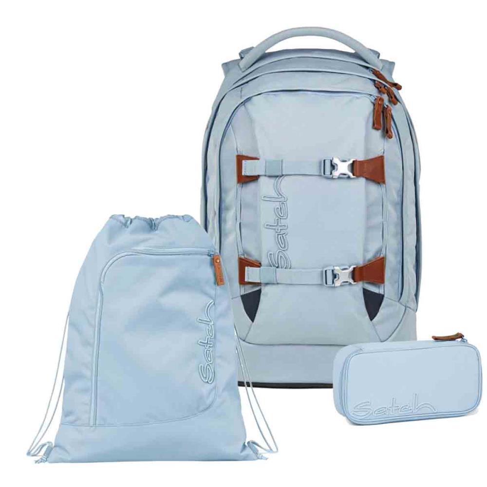 Satch Pack Nordic Ice Blue Skandi Edition Schulrucksack Set 3tlg.
