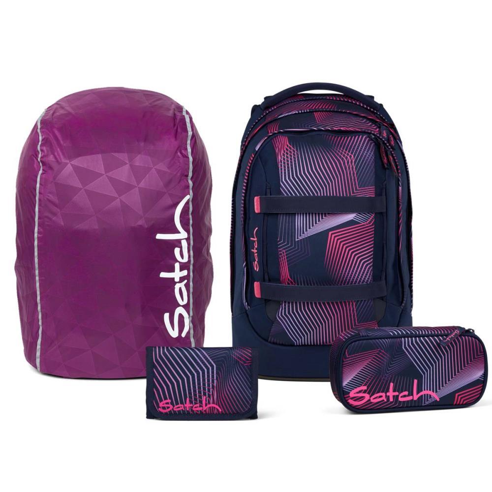 Satch Pack Seismic Pink Streetwalk Edition Schulrucksack Set 4tlg.