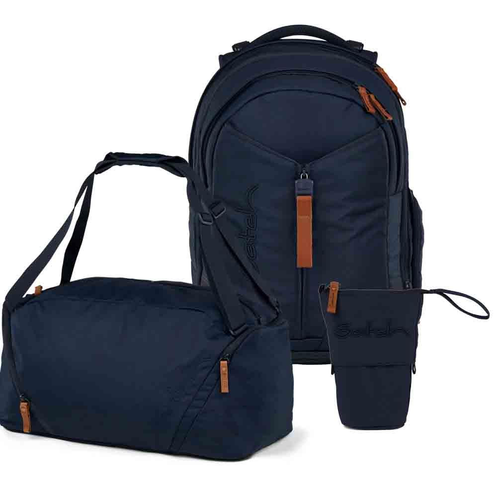 Satch Match Nordic Blue Skandi Pencil Slider Edition Schulrucksack Set 3tlg.