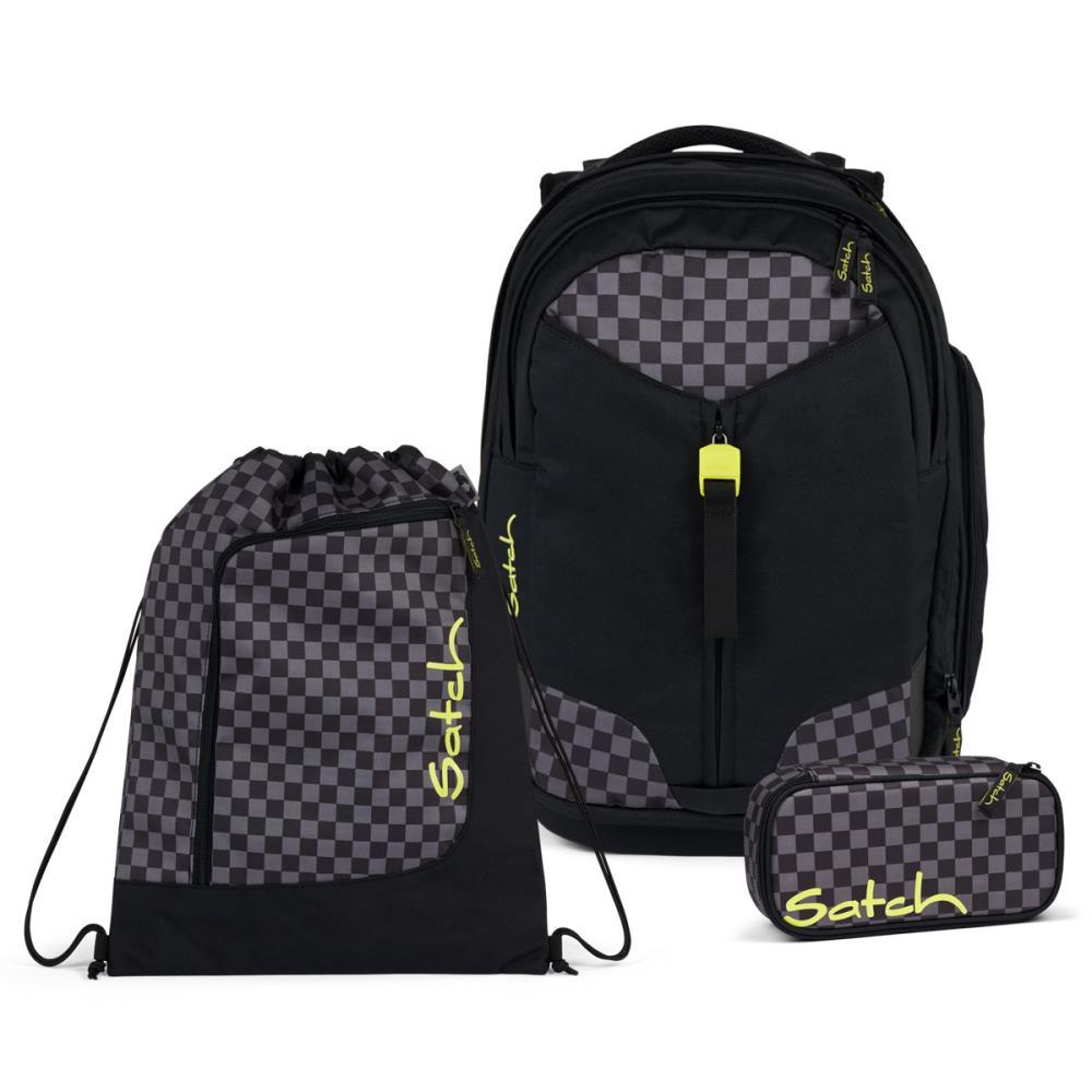 Satch Match Dark Skate Schulrucksack Set 3tlg.