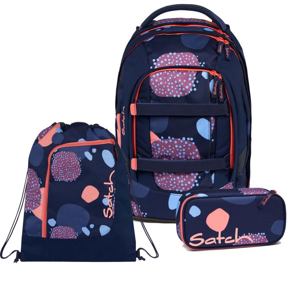 Satch Pack Coral Reef Schulrucksack Set 3tlg.