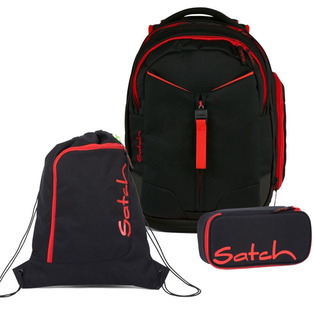 Satch Match Fire Phantom Schulrucksack Set 3tlg.