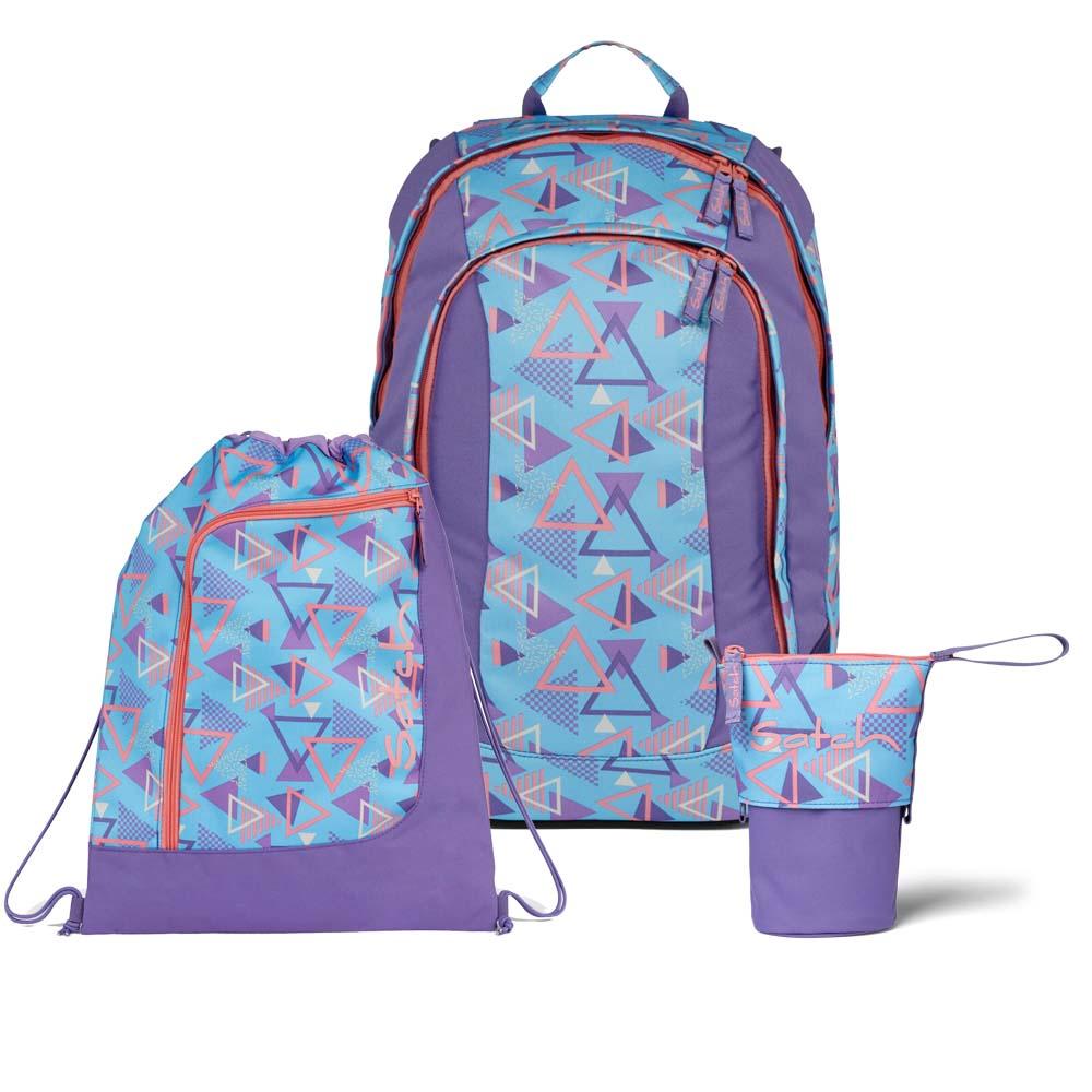 Satch Air 80s Dance Pencil Slider Light Edition Schulrucksack Set 3tlg.