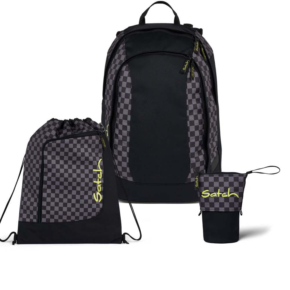 Satch Air Dark Skate Pencil Slider Light Edition Schulrucksack Set 3tlg.