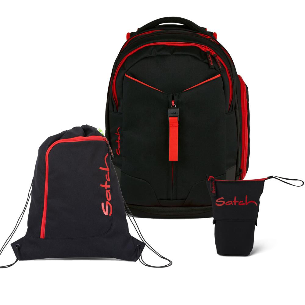 Satch Match Fire Phantom Pencil Slider Light Edition Schulrucksack Set 3tlg.