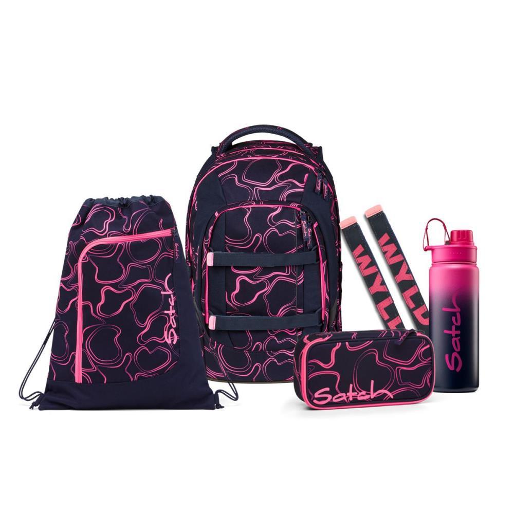 Satch Pack Pink Supreme Graffiti Edition Wyld Schulrucksack Set 5tlg.