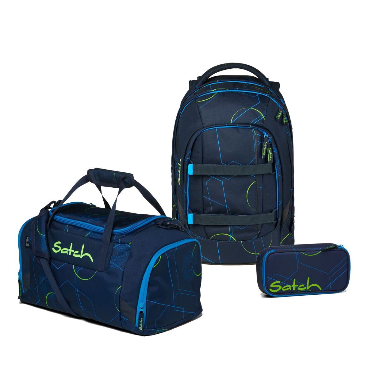 Schulrucksack von Satch in store dunkelblau