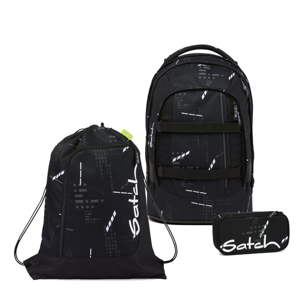 Satch Pack Ninja Matrix Schulrucksack Set 3tlg.