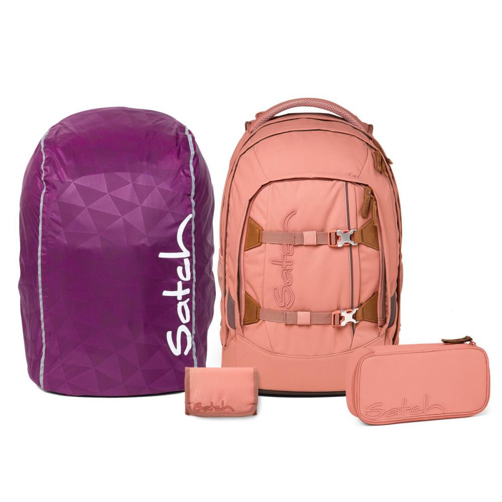 Satch Pack Nordic Coral Streetwalk Edition Schulrucksack Set 4tlg.