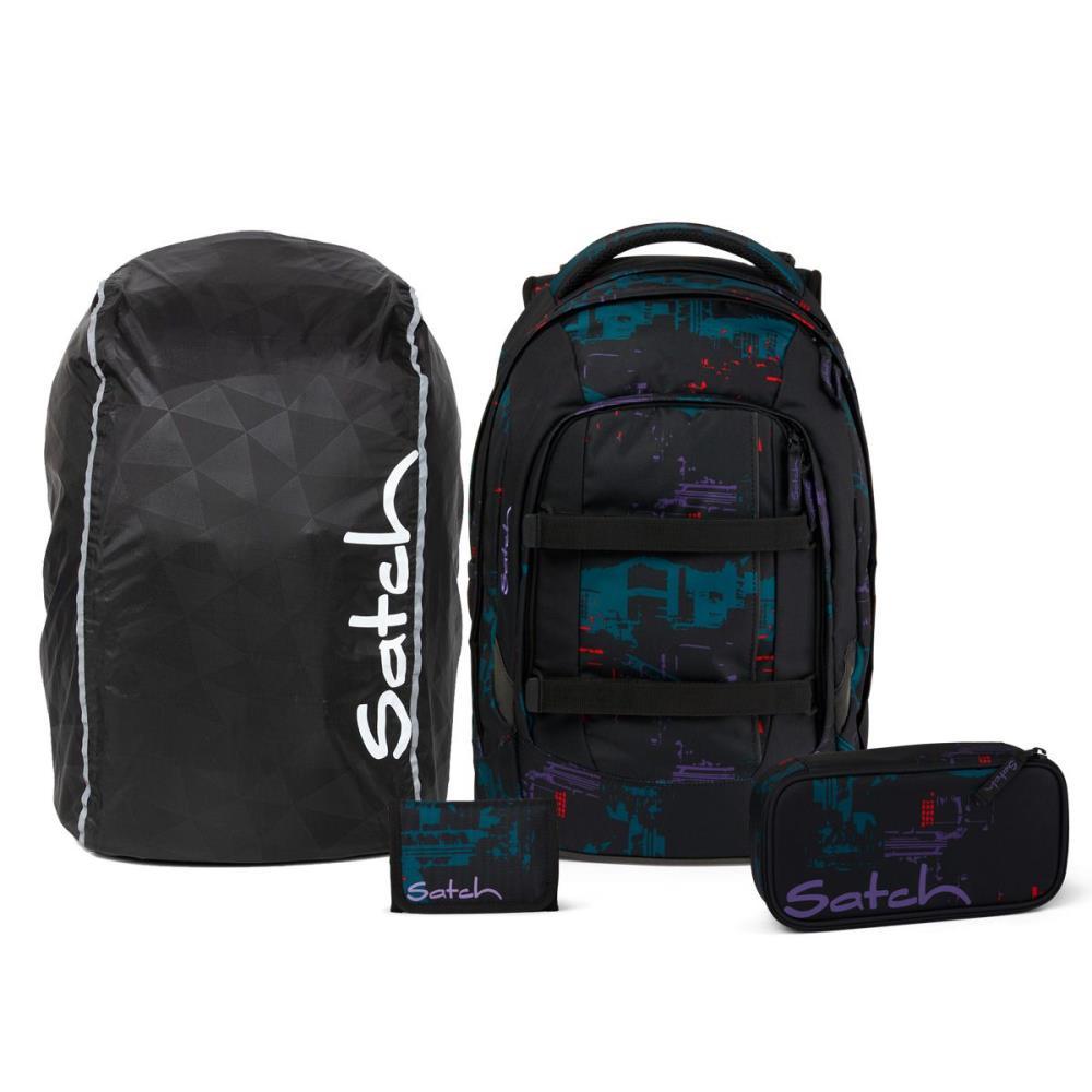Satch Pack Night Vision Streetwalk Edition Schulrucksack Set 4tlg.