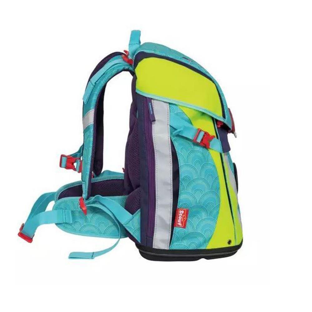 Scout Sunny DIN Funny Snaps Wellenspiel Schulrucksack Set 4tlg.
