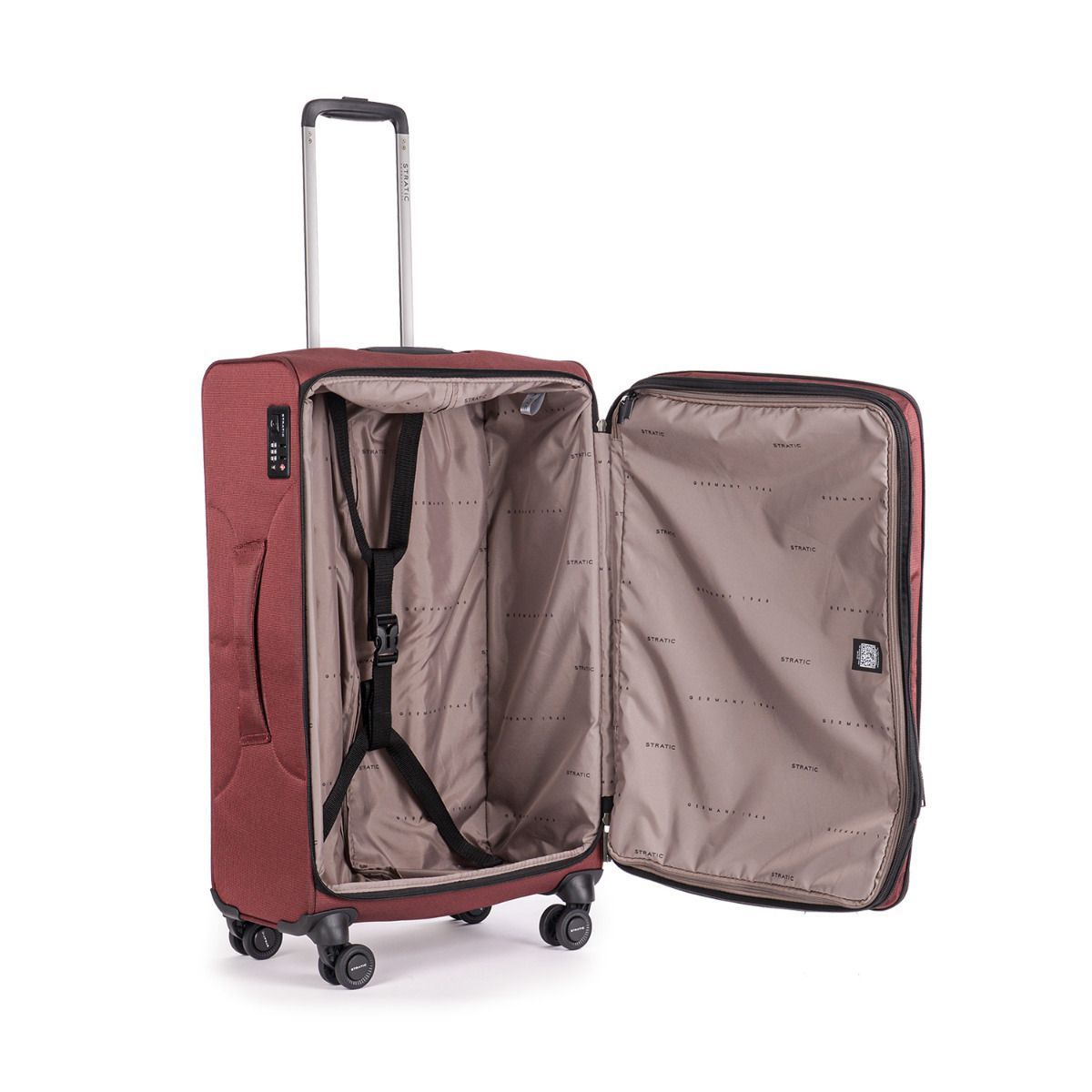 Stratic Bendigo Light + Redwine 4-Rollen Trolley M 72cm