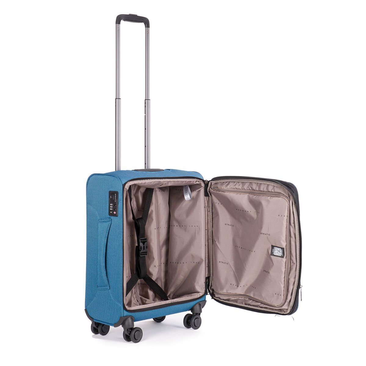 Stratic Bendigo Light + Petrol 4-Rollen Trolley S 54cm