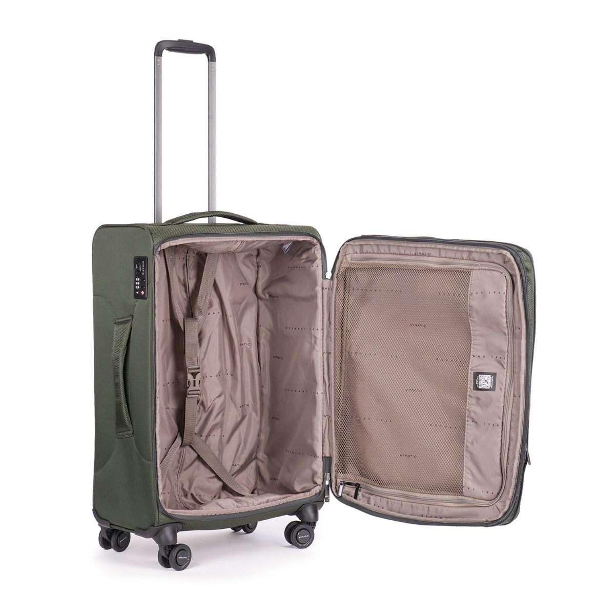 Stratic Mix Dark Green 4-Rollen Trolley M 65cm