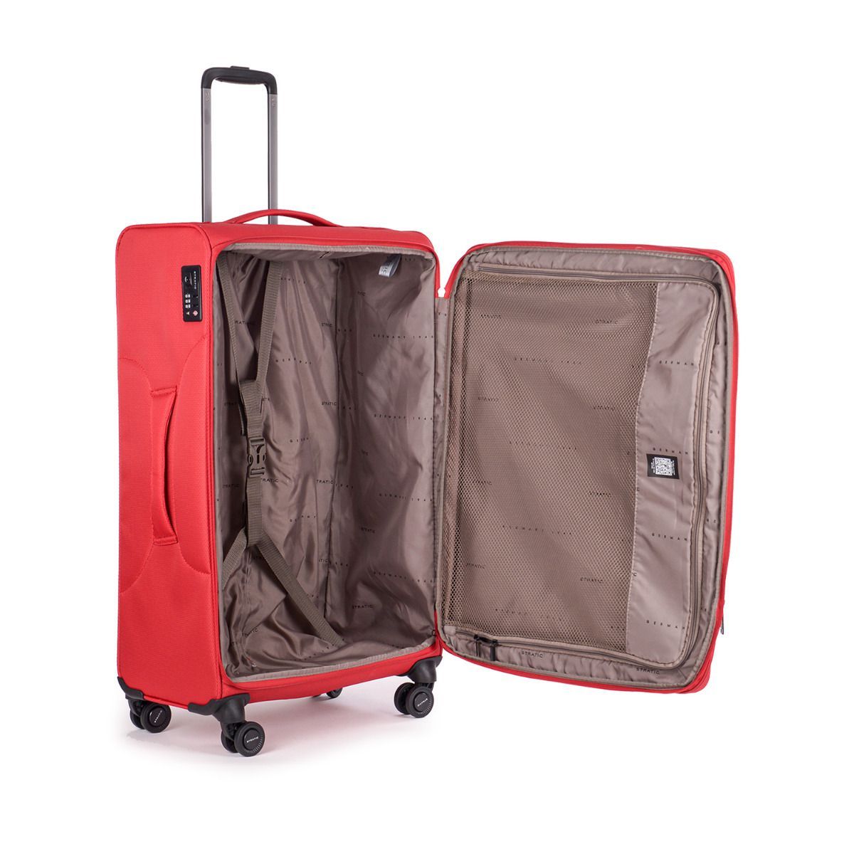 Stratic Light + Red 4-Rollen Trolley M 68cm