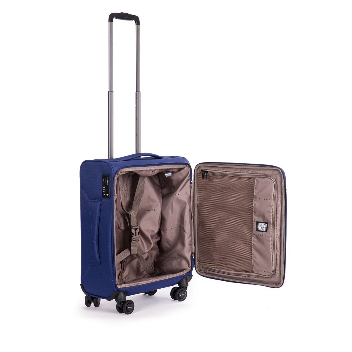 Stratic Light + Dark Blue 4-Rollen Trolley S 55cm