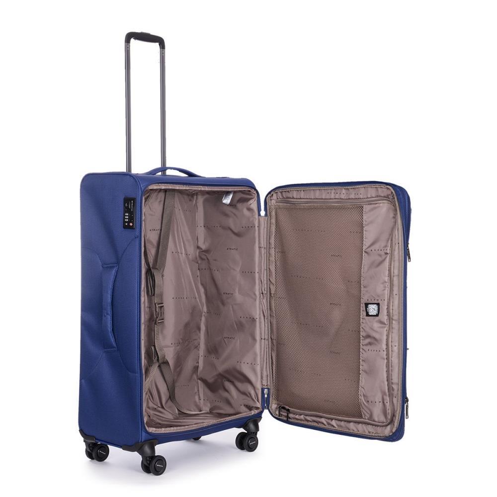 Stratic Light + Dark Blue 4-Rollen Trolley L 80cm