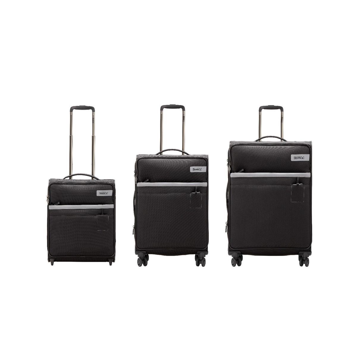 Stratic Light Black 4-Rollen Trolley M 68cm
