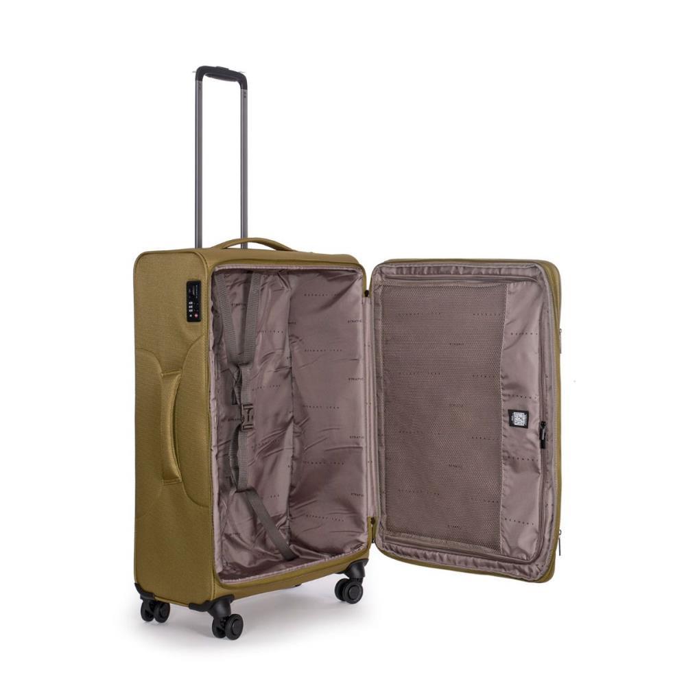 Stratic Light + Khaki 4-Rollen Trolley L 80 cm