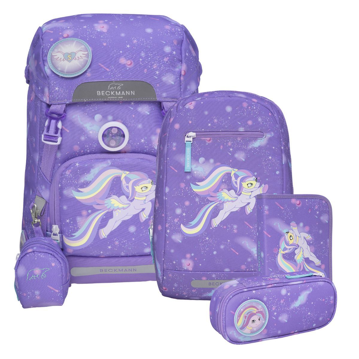 Beckmann Classic Super Pony Schulrucksack Set 6tlg.