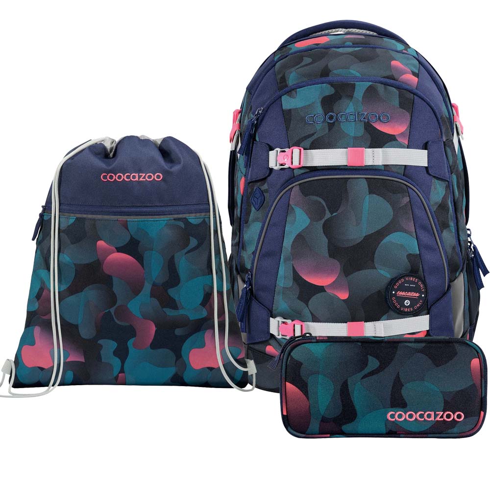 Coocazoo Mate Cloudy Peach Schulrucksack Set 3tlg.