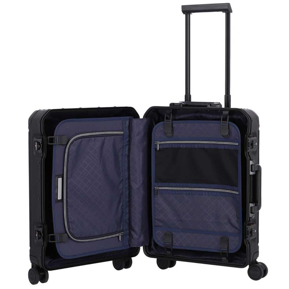 Travelite Next Schwarz 4 Rollen Trolley M 65cm