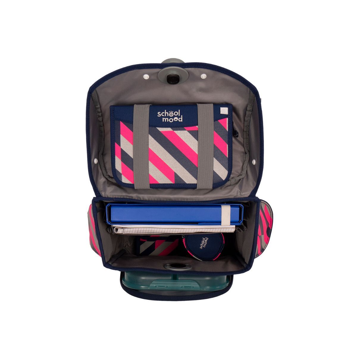 School Mood Timeless Air Yuna Neon Pink Schulranzen Set 7tlg.