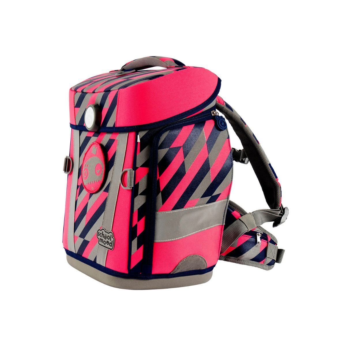 School Mood Hero Air Yuna Neon Pink Schulranzen Set 7tlg.