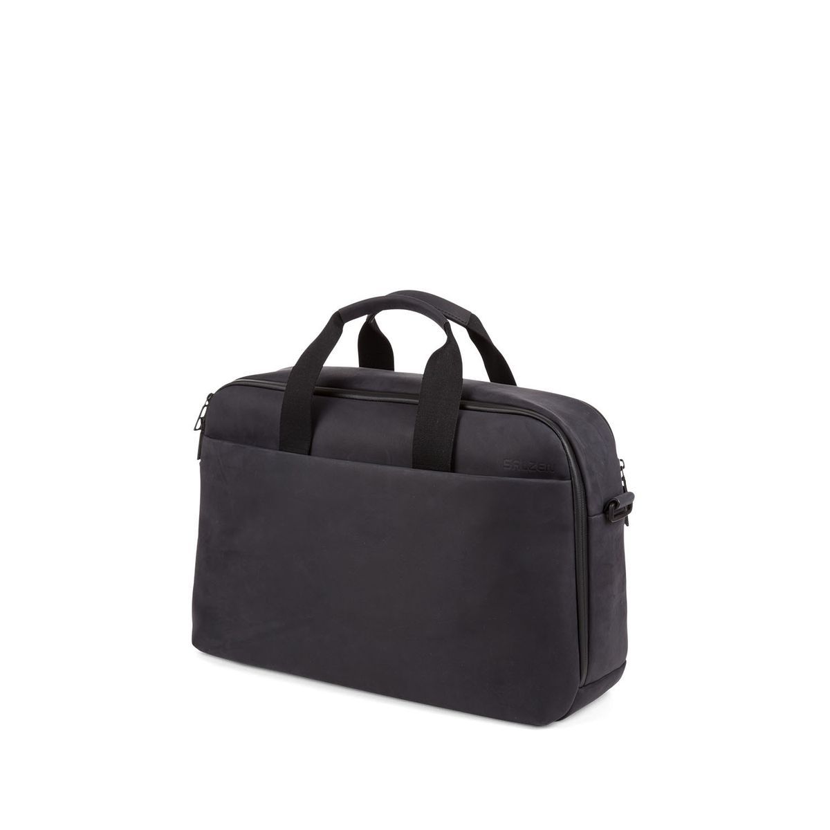 SALZEN Workbag Leather Charcoal Black