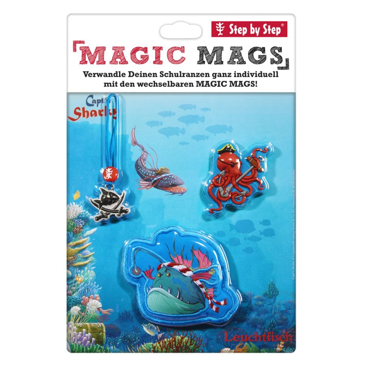 Step by Step Magic Mags Spiegelburg Capt´n Sharky Leuchtfisch Set 3tlg.